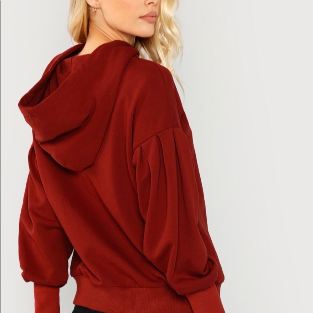 Drop Shoulder DrawString Hoodie - Picture 3 of 4